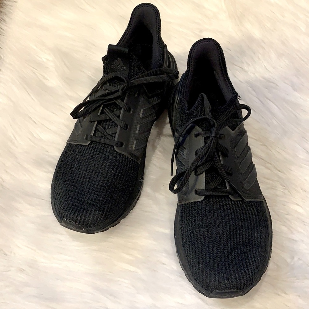 Adidas Black Boost Running Shoes